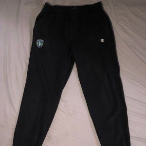Black Champion Sweatpants w/ Frat Logo